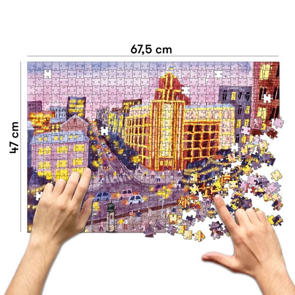 Пазл «Київ вечірній» 1000 елементів MS-KR03-0 фото