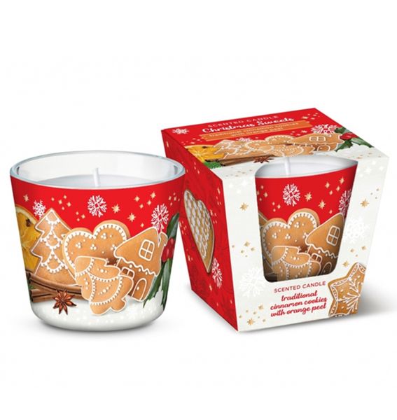 Свічка ароматична "Christmas Sweets" (Cinnamon Cookies) MS-KR04-64456 фото