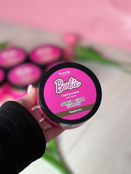 Скраб-жуйка для тіла Barbie 250 мл. Малина 4547685654 фото