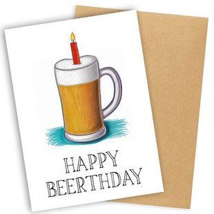Листівка з конвертом Happy beerthday 64956 фото