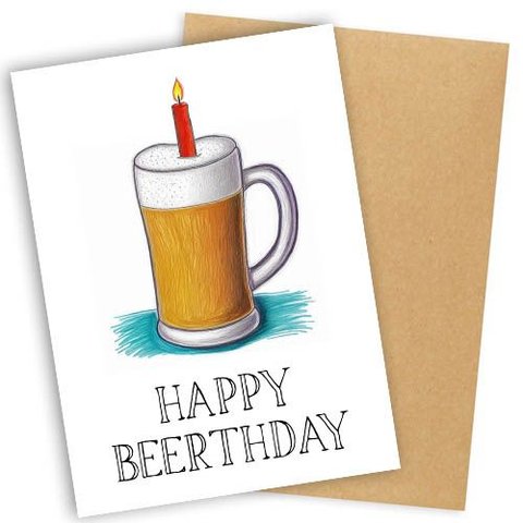 Листівка з конвертом Happy beerthday 64956 фото